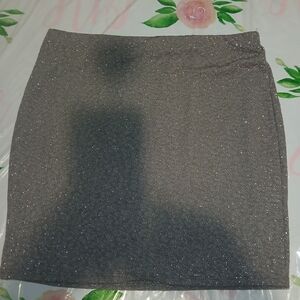 Timing Sparkling Gray Mini Skirt